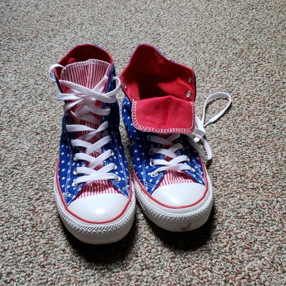 Converse Chuck Taylor High Tops..Patriotic Stars